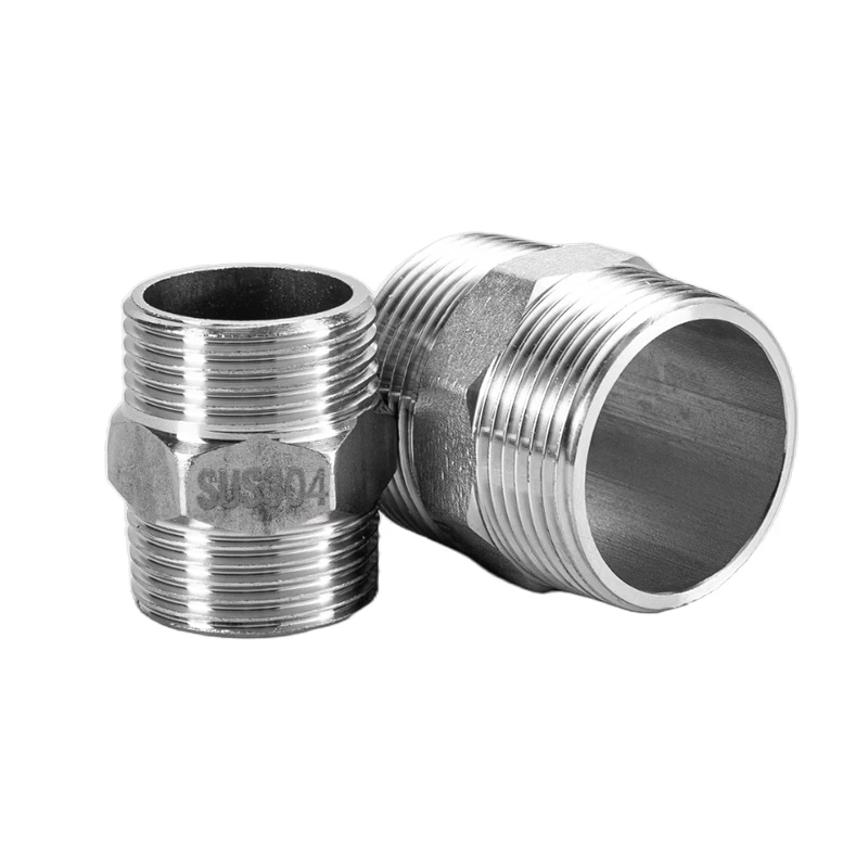 Stainless Steel Hex Double Threaded Pipe Fittings