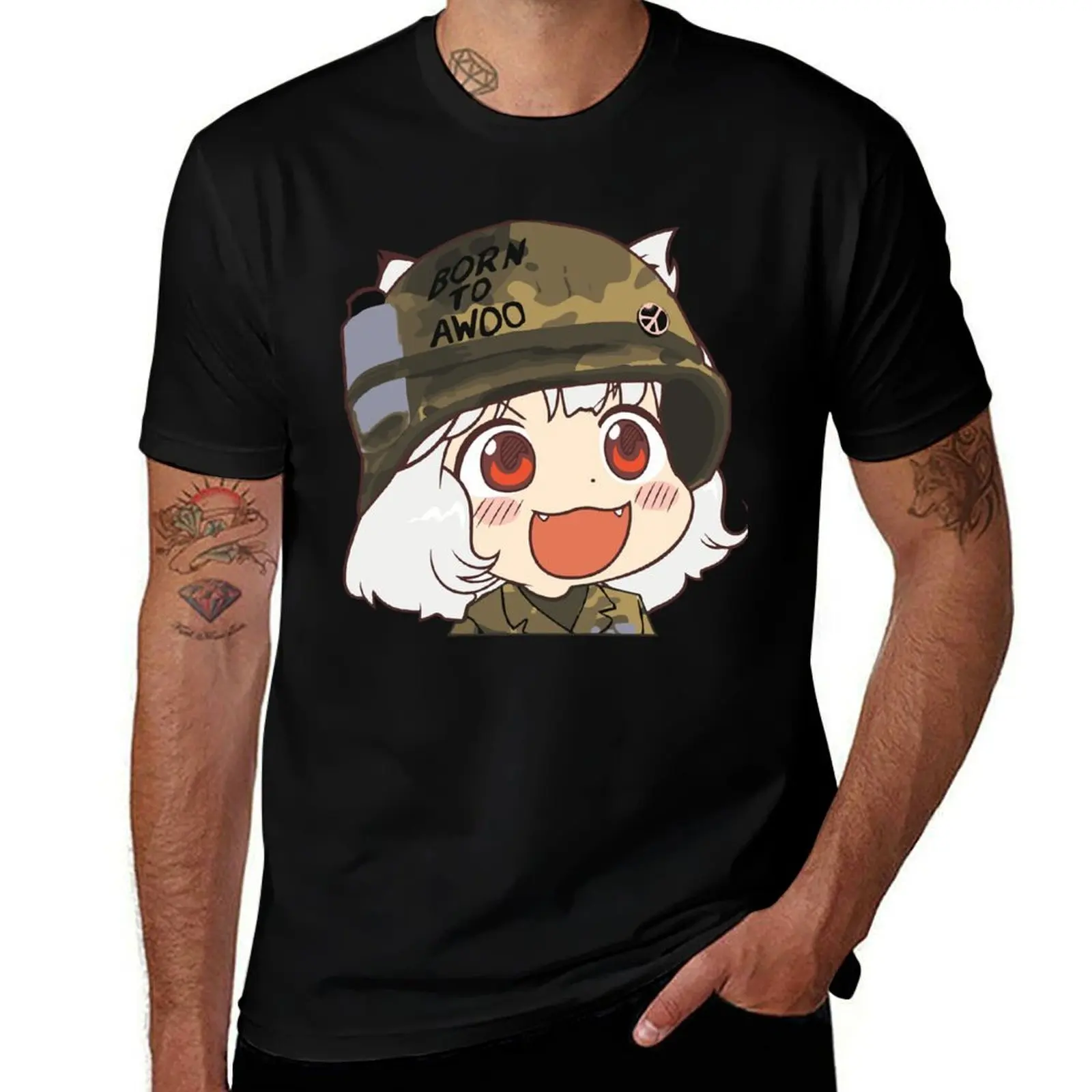 T-shirt à manches courtes pour filles et garçons, grande taille, avec des exemples militaires fascinants pour les meilleurs jeunes.