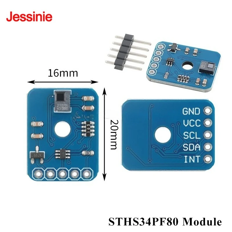 Image of 10 Stück/1 Stück STHS34PF80 Hochempfindliche IR-Infrarot-Statik-Erkennung des menschlichen Körpers in der Anwesenheit, Bewegungserkennung, IIC, I2C-Schnittstelle