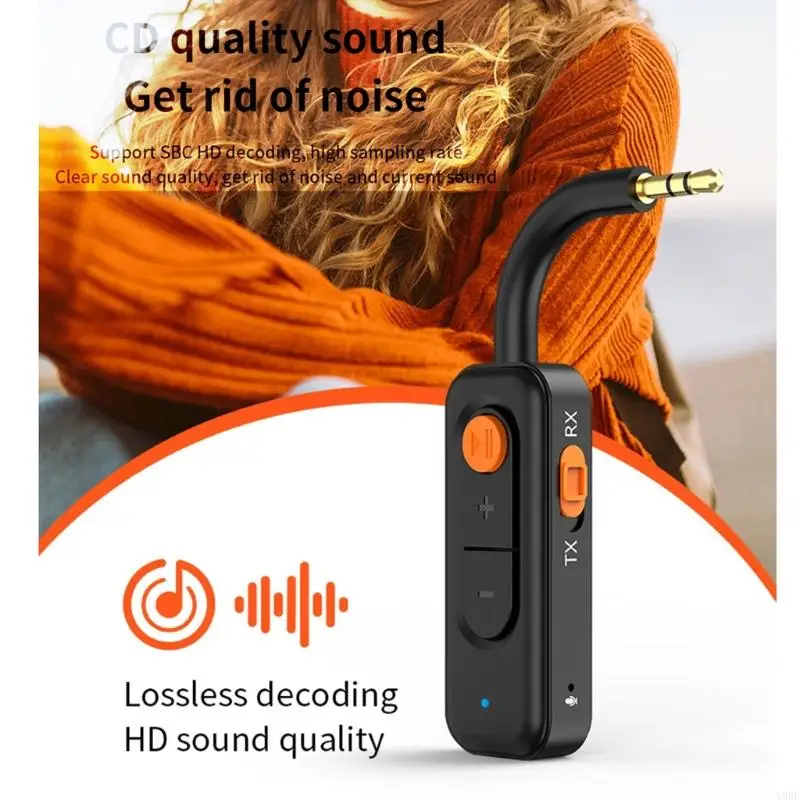 2025 جهاز إرسال ومستقبل سمعي جديد مع MIC وبلوتوث المتوافق 5.4 لسماعات السيارة التلفزيونية PC Hifi Stereo Music