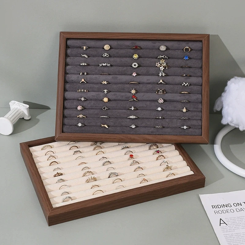 

1pc Vintage Ring Display Tray Multipurpose Fingerring Stud Earrings Bangle Jewelry Storage Trays for Shop Store Selling Showcase