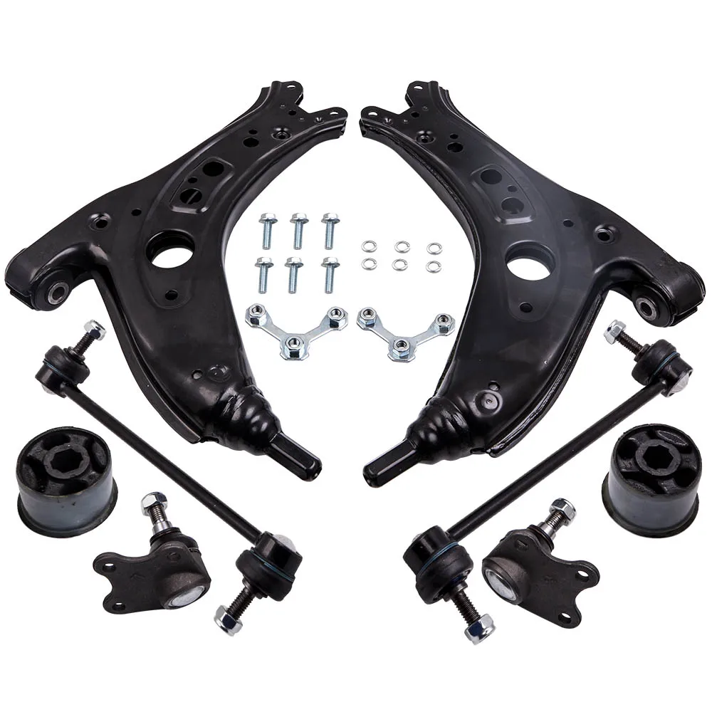 Front Wishbone Set Suspension Triangles avant for Seat/Skoda/VW FOX Polo Ibiza III for  Fox Polo 9N vorne 8 teile