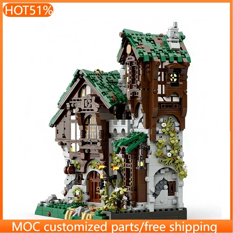 

4548 деталей: Городские стражи улиц, серия Fantasy Display, MOC, модульный конструктор, популярная игрушка для мальчиков, подарок на день рождения