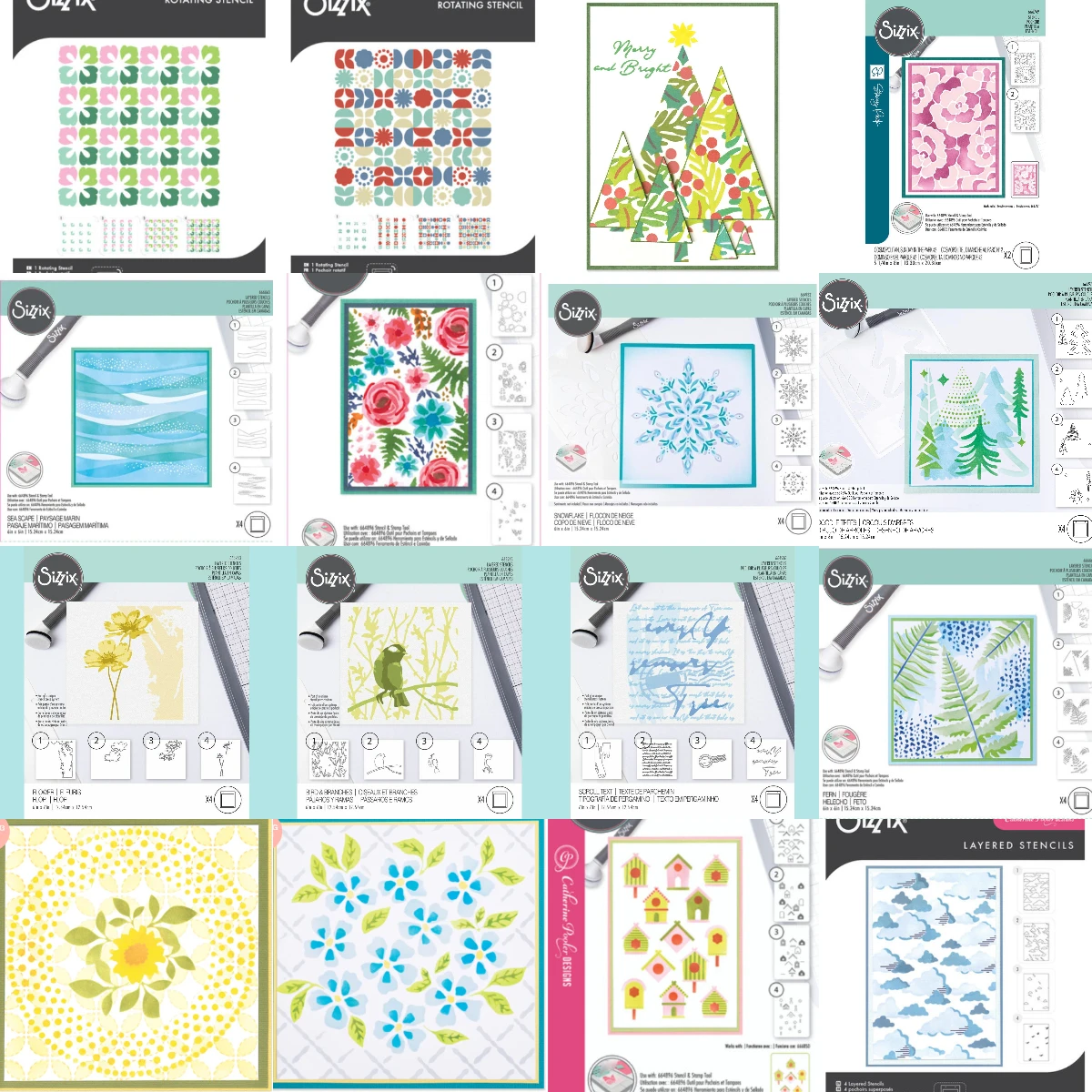 Christmas Snowflake 2025 New Trees and Flower Stencil For DIY Scrapbooking Crafts Maker Photo Album Template Handmade Decoration