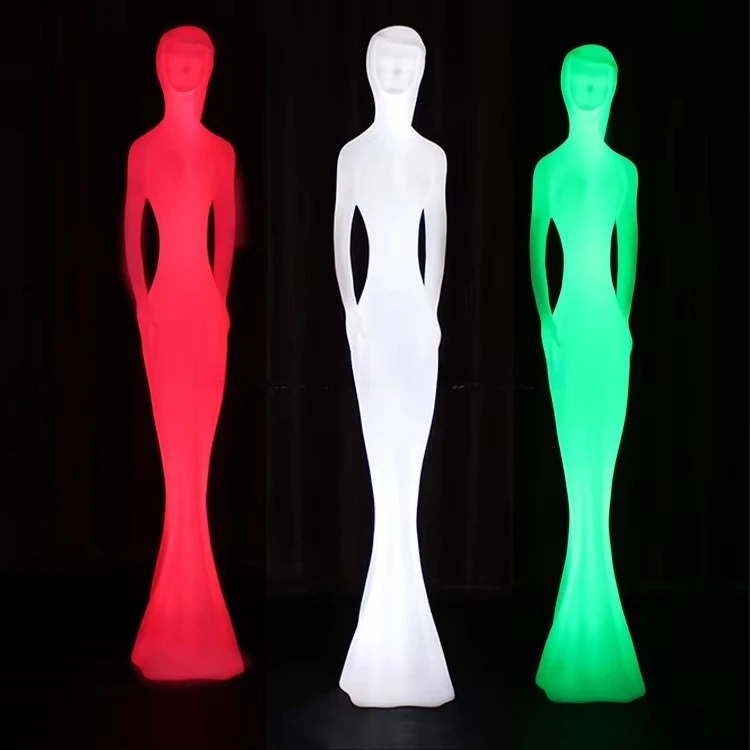 Color-changing Wireless Decorative Floor s s Outdoor Wireless Mannequin Landscape s Human Standing Statue