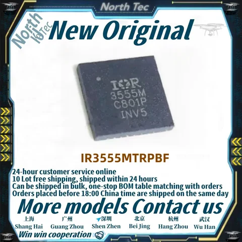 5 adet/grup Yeni orijinal IR3555MTRPBF 3555M IR3555 IR3555M IR3555MTR QFN PQFN30 stokta