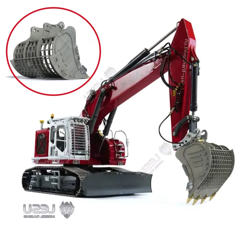 1/14 Excavator ET35 Retrofit Quick Demolition Bucket Grille Bucket Metal DIY Upgrade Accessory Truck DIY Accessory Toy