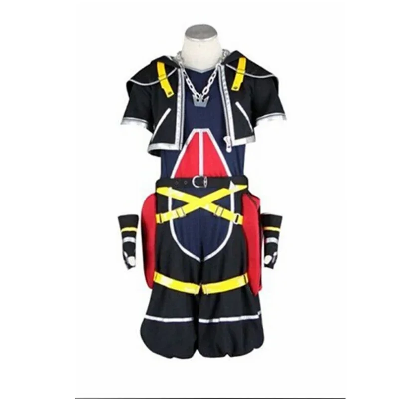 

Anime Kingdom Hearts Cosplay - Kingdom Hearts 2 Sora cosplay costume with necklace 11