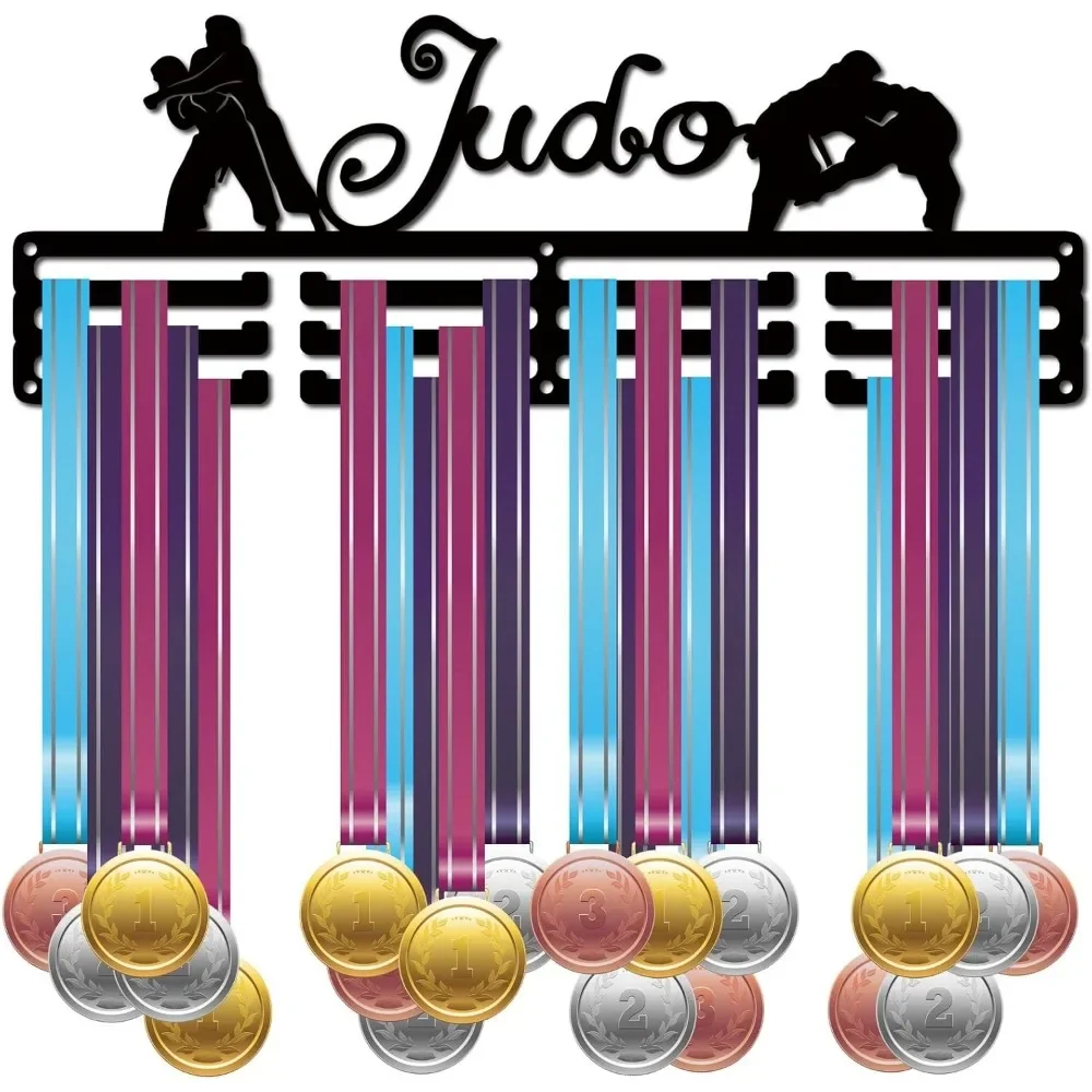 Medal Holder Judo Medal Hanger Sport Display Hanger Rack Awards Metal Lanyard Sturdy Wall Mounted Athletes Players Gymnastics