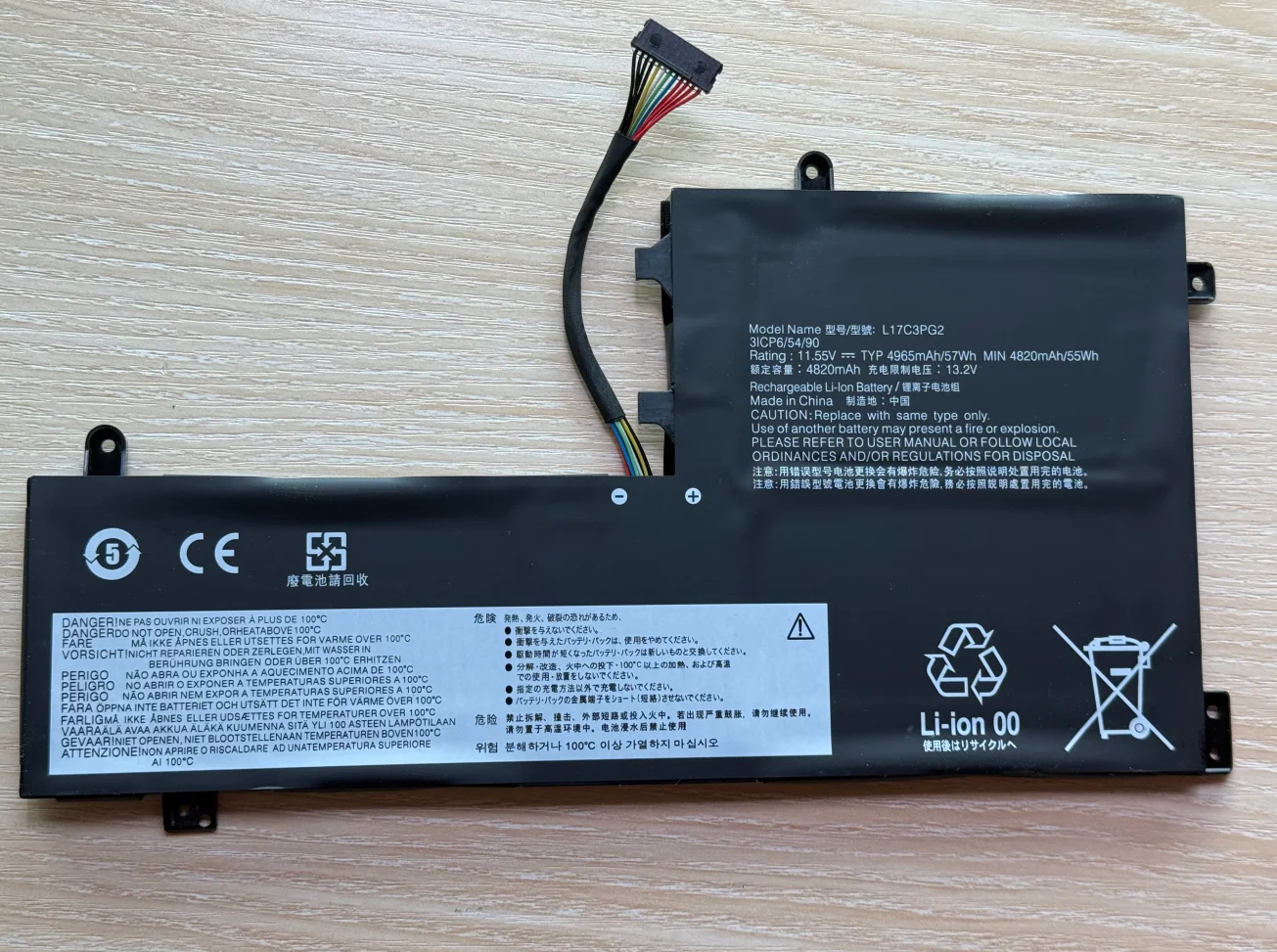 New L17C3PG2 Laptop Battery For Lenovo Legion Y530-15ICH,Y540,Y730 Y730-15ICH,Y740,Y7000 2018 2019, Y700P 2019 Series 52.5Wh