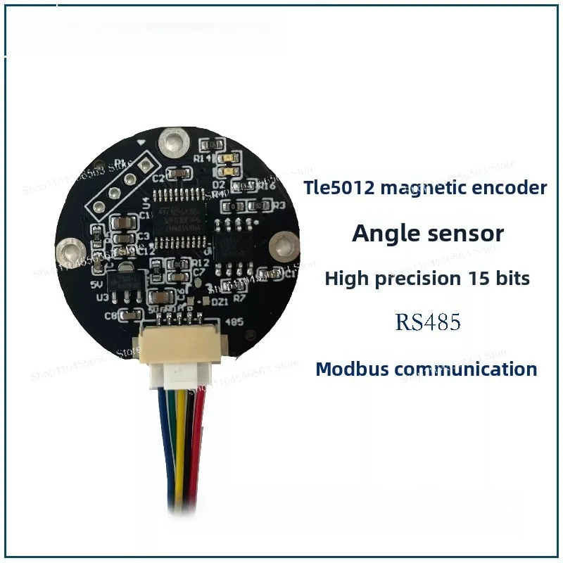 TLE5012 Magnetic Encoder Angle Sensor High-precision 15-bit RS485 MODBUS Communication