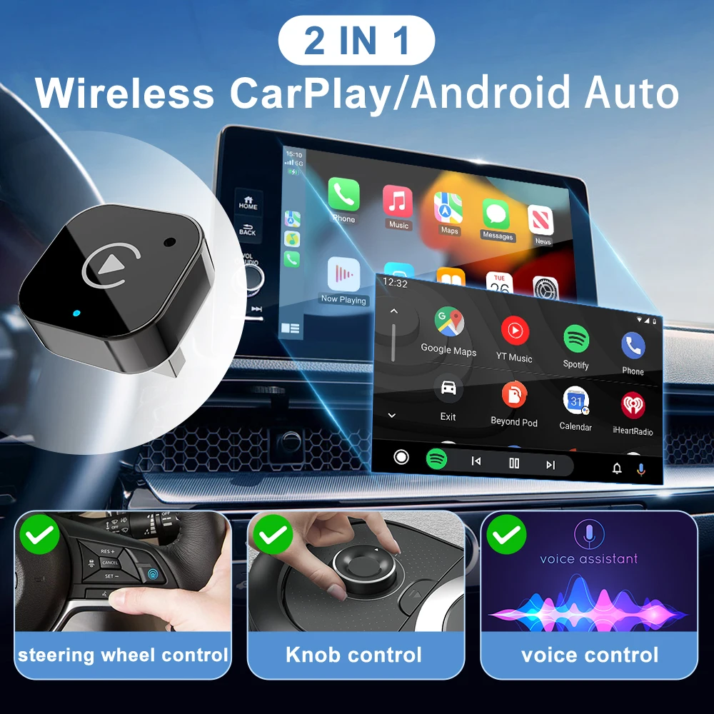 2026 ワイヤレスCarPlayアダプター 2-in-1 - Car Accessories Usa のレビューと価格
