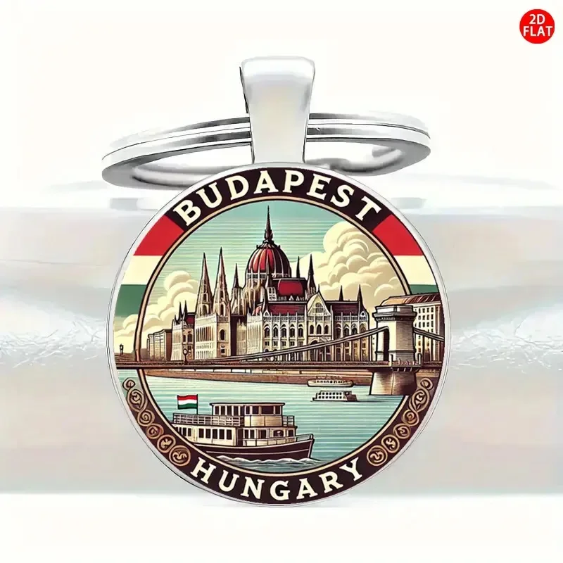 بودابست البرلمان المجرية بناء المفاتيح الإبداعية حقيبة السيارة قلادة كيرينغ حلقة الملحقات #1