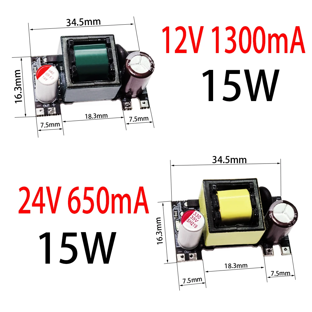 AC-DC 5V 2000mA 12V 1000mA 24V 500mA 10W Convertitore buck di precisione AC 220V a 5V DC step down Modulo di alimentazione trasformatore
