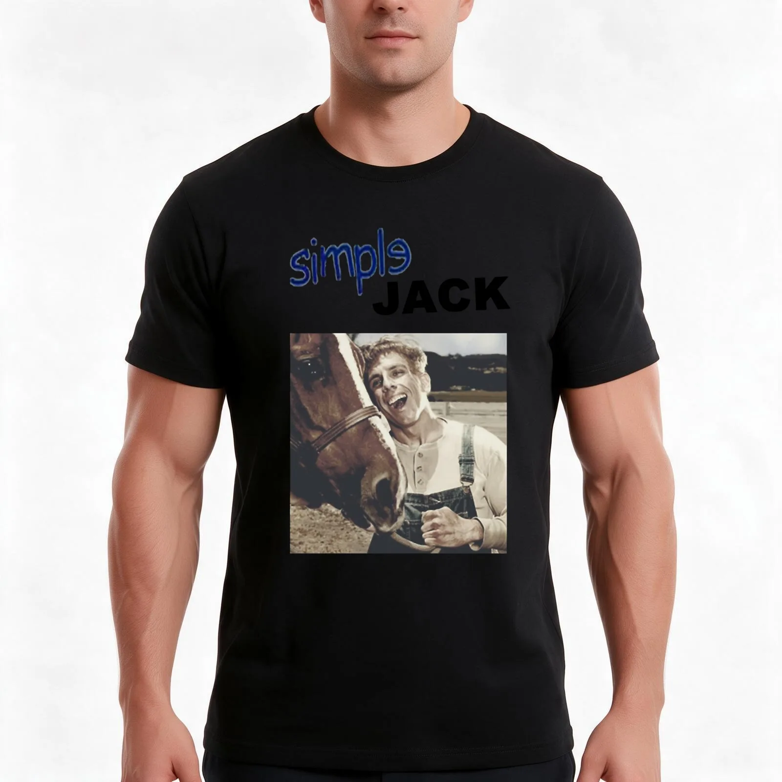 Tropic Thunder - Simple Jack - Ben Stiller Unisex T-Shirt Summer Casual Cotton Tee Oversized Streetwear Tops Unisex Men Women