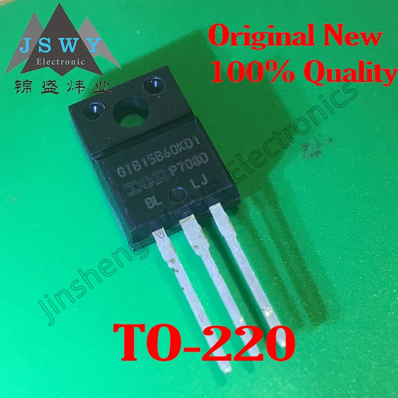 5 pieces GIB15B60KD1 IRGIB15B60KD1P 100% brand new imported TO-220F 19A 600V N type MOS Electronics free shipping