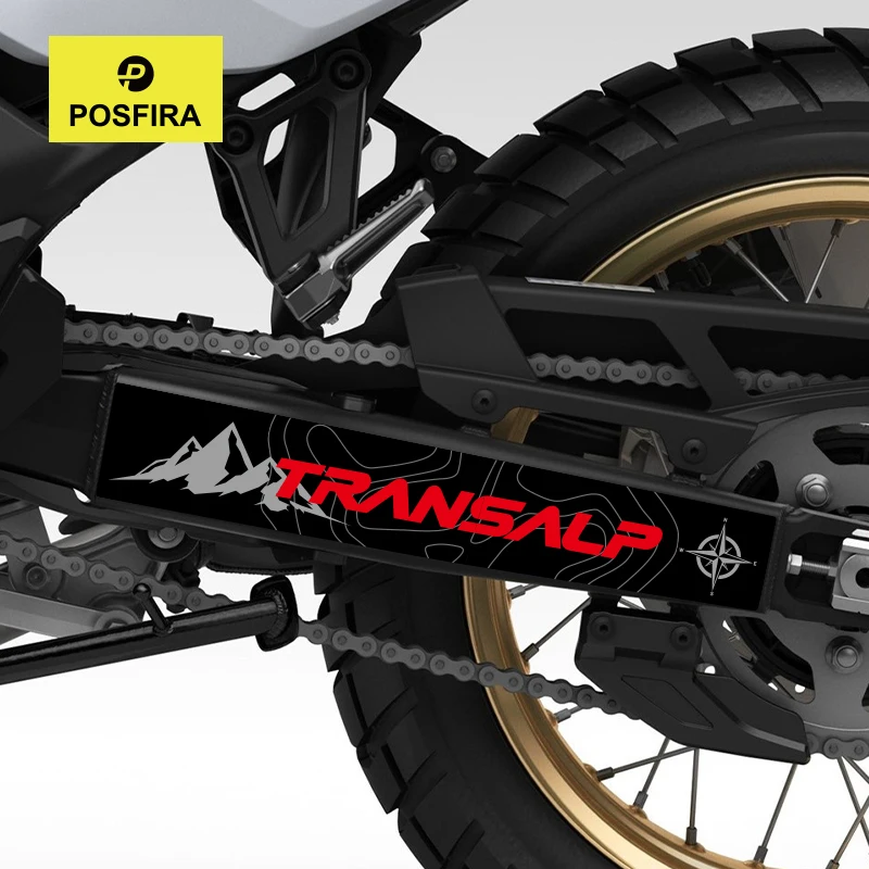 

POSFIRA Motorcycle Swingarm Stickers Vinyl Decals for Honda Transalp XL 750 XL750 2023 2024 2025 2026 Swing Arm Accessories