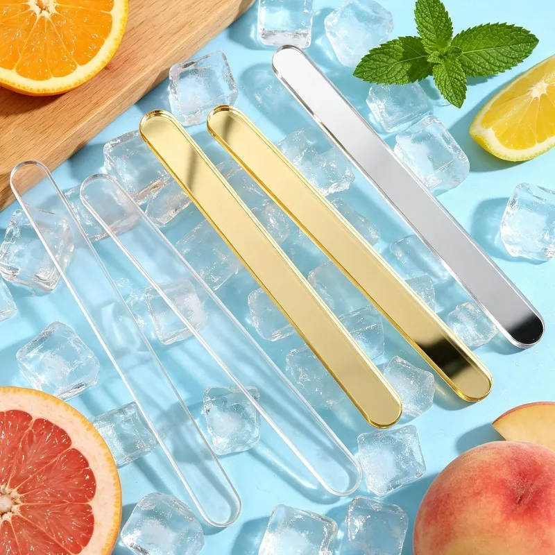 10/100pcs Acrylic Ice Cream Sticks Creamsicle Cakesicle Cake Candy Pop Sticks Reusable DIY Popsicle Crafts Kitchen Gadget Tools - view 3