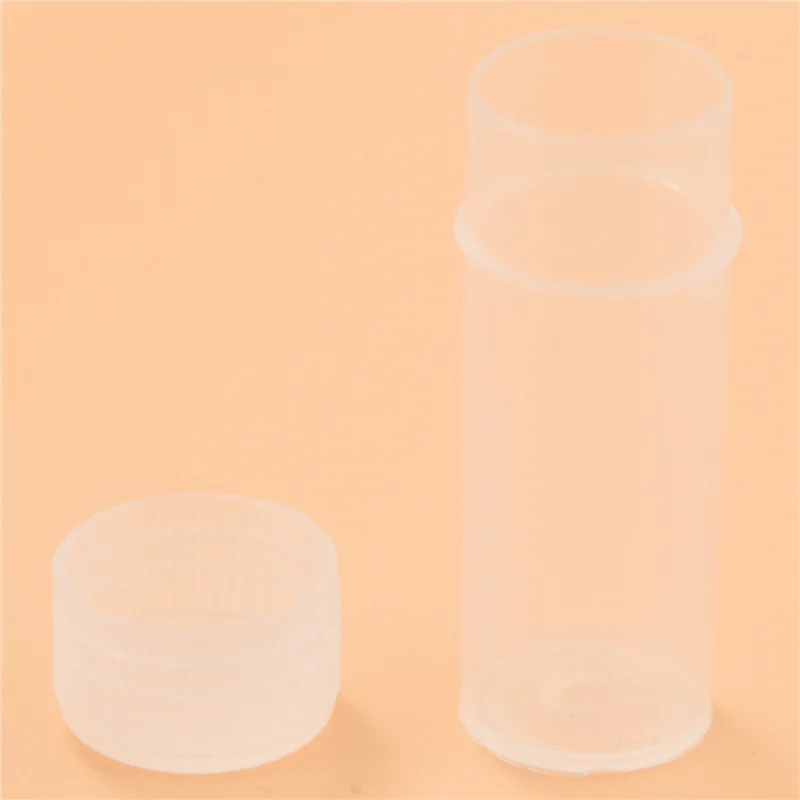 

【Home-Accessories】150X Plastic Sample Bottle 5Ml Test Tube Lab Small Vial Storage Container + Lid