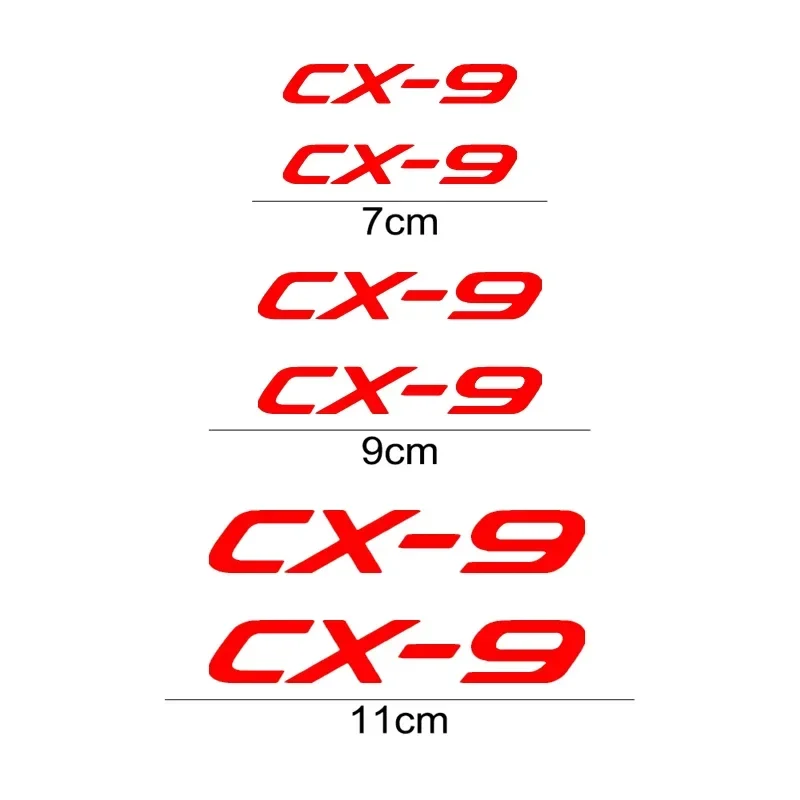 자동차 브레이크 켈리퍼 스티커, 자동차 휠 데칼 배지, CX-9 CX-3 CX-4 CX-6 CX-5 CX-7 CX8 CX30 MPS MS 3 6 MX5 RX8 용, 6 개