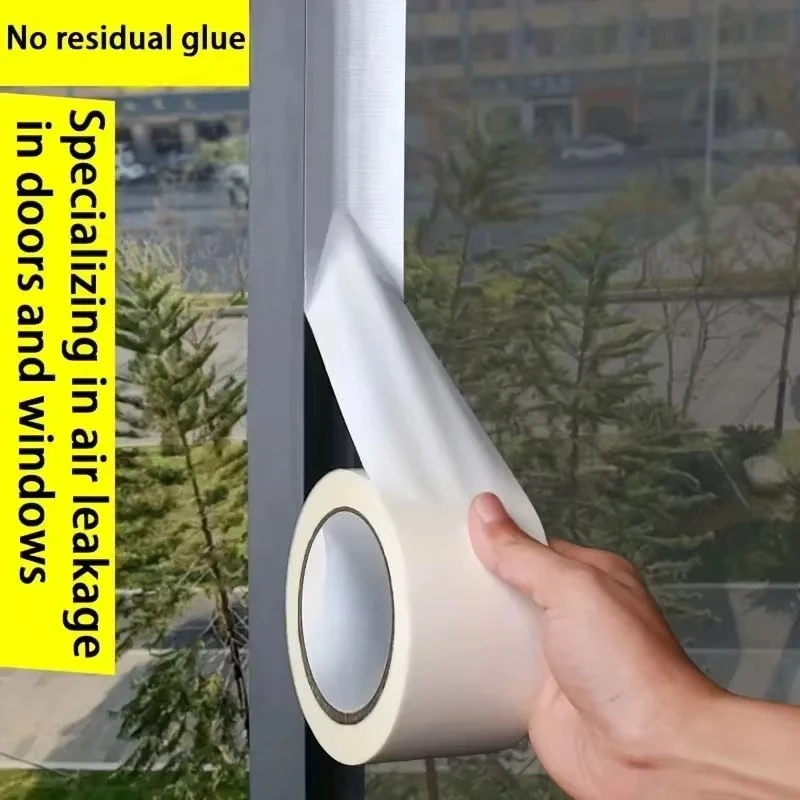 Strong Adhesive Cloth Weather Stripping Tape for Sliding Windows and Door Frames - Seal Strip for Soundproofing,Dustproof