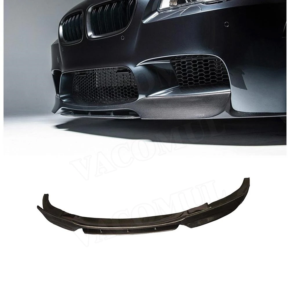 

VACOMUL Carbon Fiber Front Lip Spoiler Bumper Chin Shovel For BMW 5 Series F10 M5 2012-2016 Double Spoiler V Style