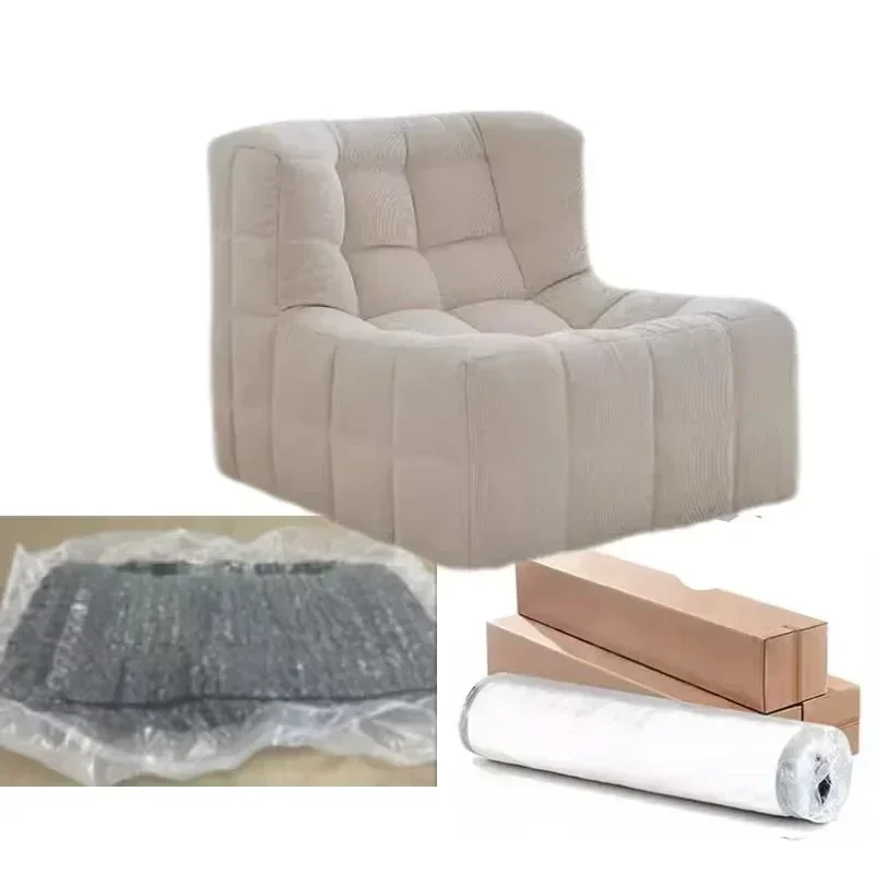 Factory Price High Quality Vacuum Packing Small Box Compression Sofa Set 2 Seater 3 Seater Floor Sofa Lounge Compressed Sofa