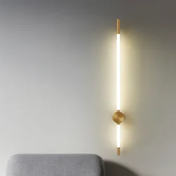 Modern LED Long Wall Lights for Bedroom Lighting Living Room Background Decorate Stairs Lamp Hotel Black Gold Sconce Fixtures