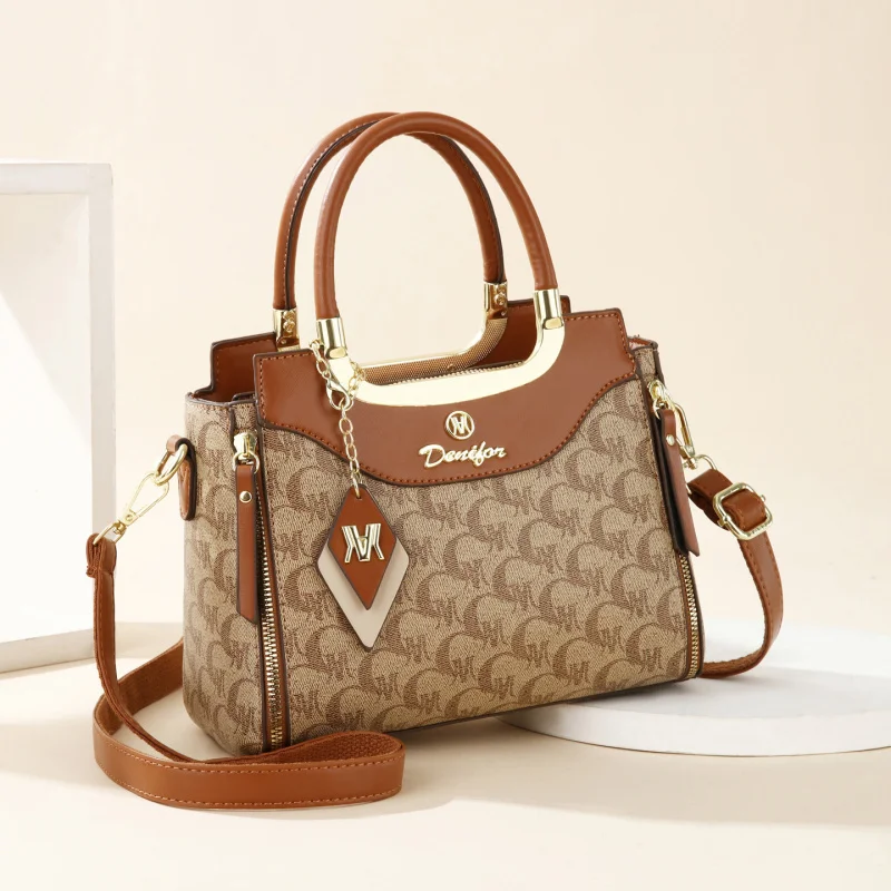 

Luxury women's tote bag, high-end quality printed tote bag for commuting, lightweight and large-capacity women's messenger bag f