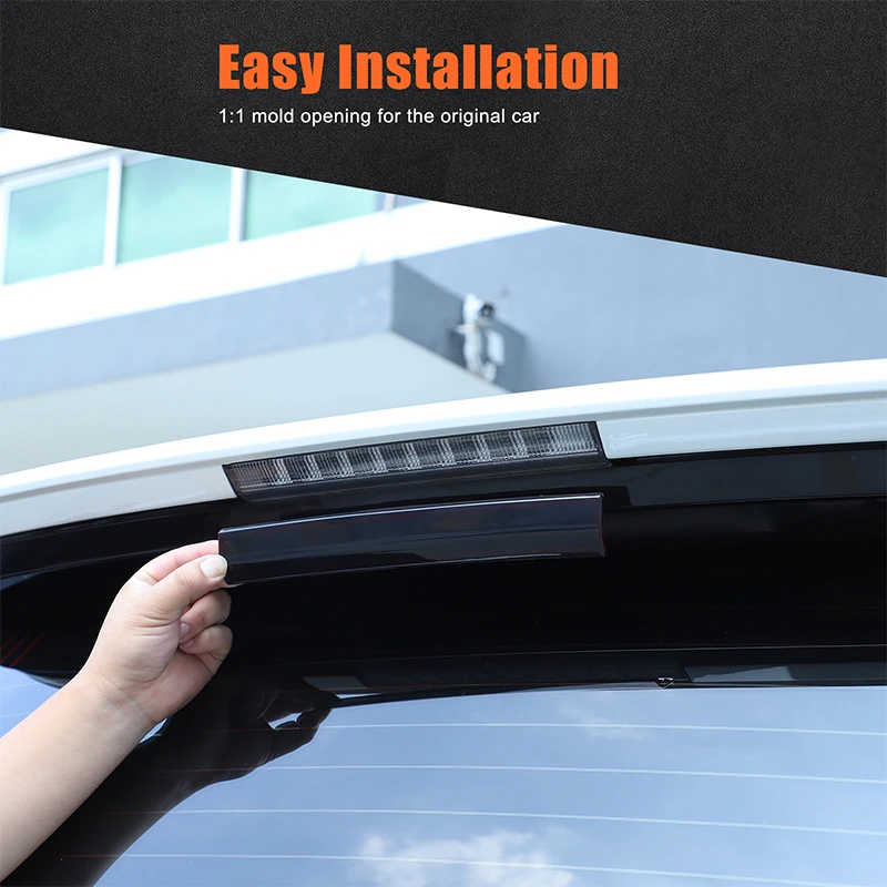 

For Toyota Land Cruiser Prado 150 2010-2023 ABS Blackened Car High Mount Brake Light Cover Trim Car Accessories