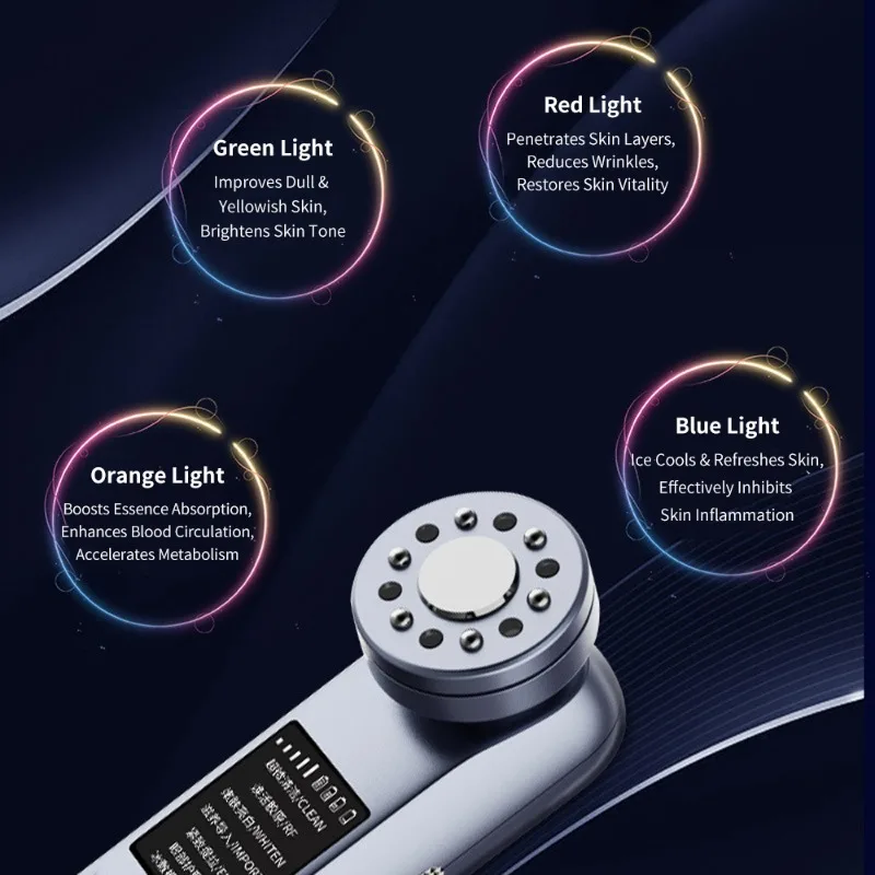 Compresse de glace ultrasonique 2025, dispositif de beauté, lifting du visage, rajeunissement de la peau, raffermissement, outil de soins du visage, élimine les rides