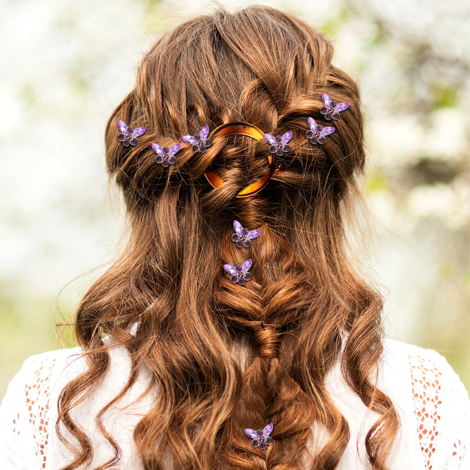 

30 шт., заколки для волос-бабочки, мини-маленькие заколки для волос со стразами, декоративные заколки-бабочки для повседневной укладки, милые заколки для волос