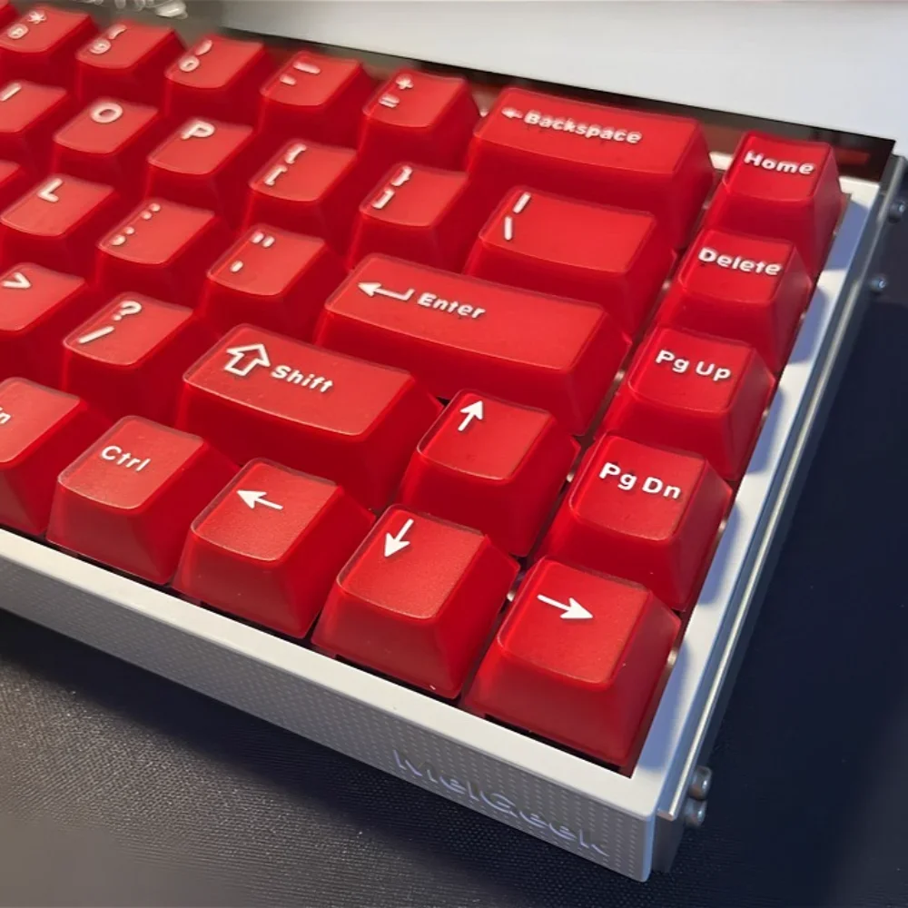 

GEFENSI Ruby 2-цветные колпачки для клавиш с вишней ABS без зоны номера для MX Switch 60/84/90/104/108 макет механических клавиатур