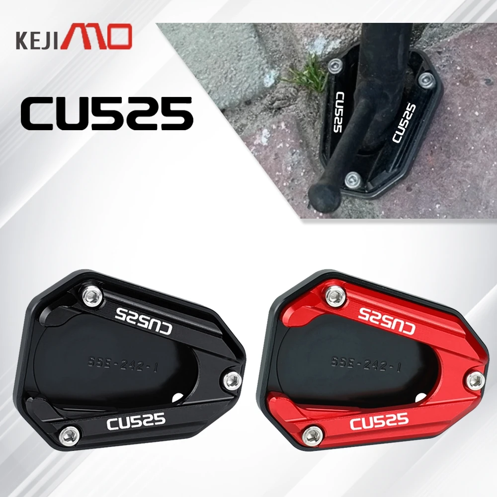 

For VOGE CU250 CU525 CU625 2023 2024 2025 2026 CU 625 Motorcycle Kickstand Foot Side Stand Extension Enlarger Support Plate Pad