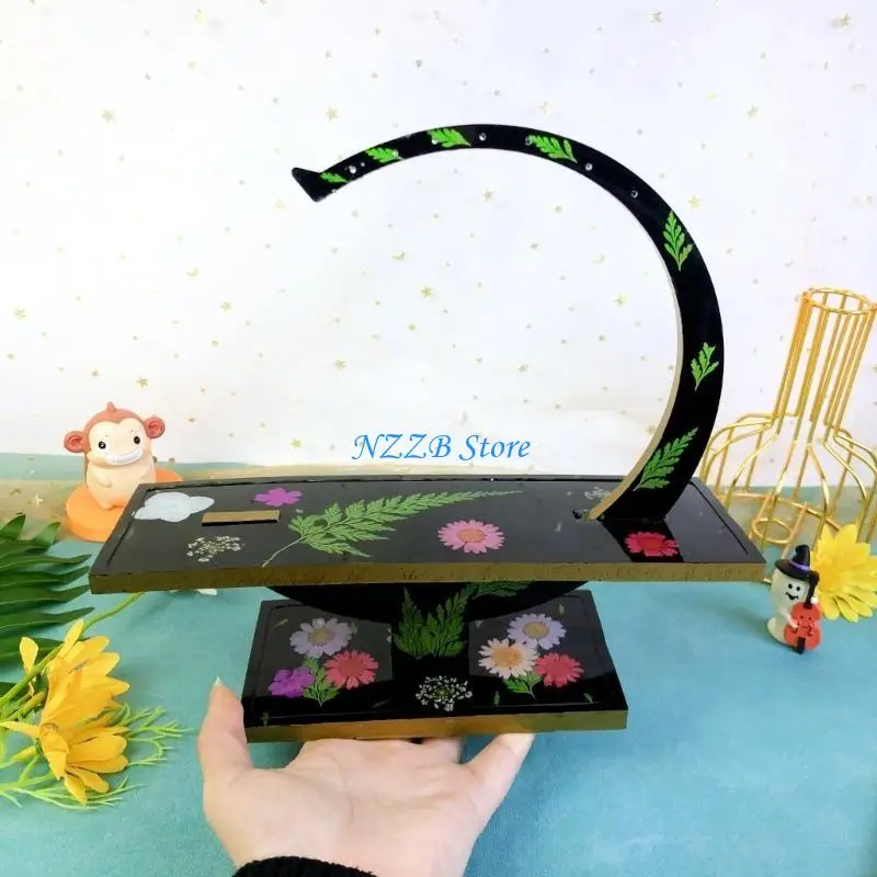 

T21F Кристаллическая капелька держателя ювелирных изделий силиконовая плесень гибкая смола