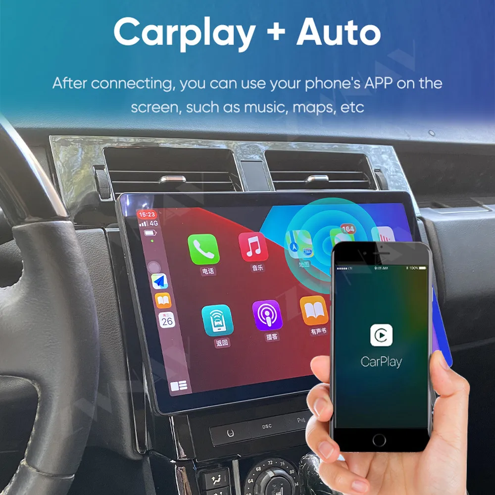 

13,3-дюймовый сенсорный экран Carplay для Land Rover Sport 2005-2009, обновление Android 14, GPS-навигация, мультимедийный плеер, авто стерео радио