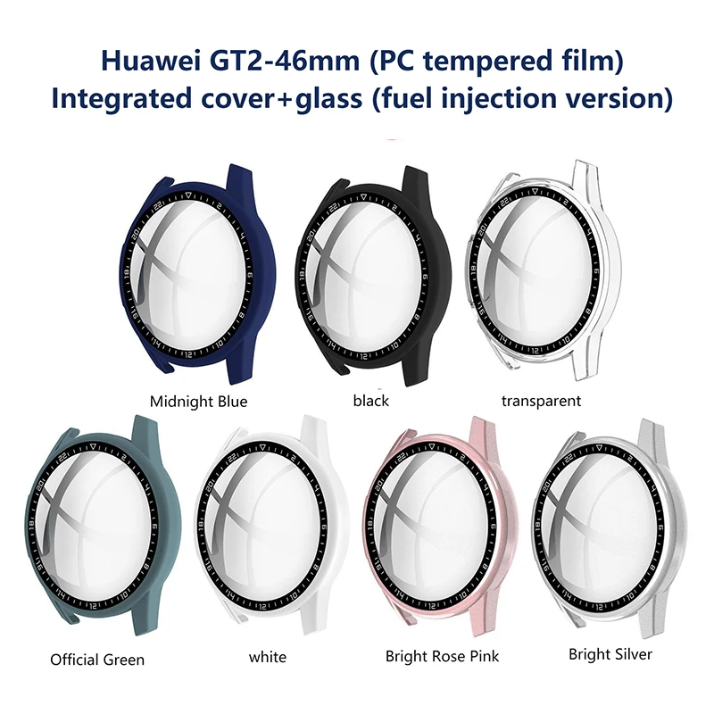 Protective Case For Huawei Watch GT 3 2 46mm 42mm Screen Protector Cover With Scale Glass Cover For Huawei Watch GT 3 2 Shell