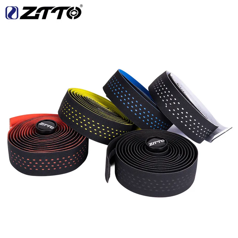 NEW ZTTO Bike Handlebar Tape Road Bike Tape Carbon Bicycle Bars Grips Road Cycling Cork EVA PU Bar Tape 2 Pieces Z-02