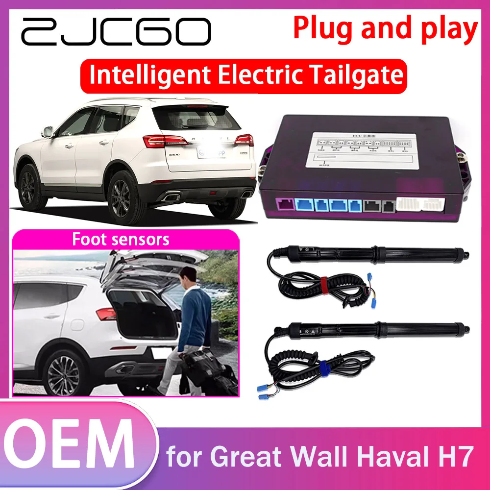 

ZJCGO Electric Tailgate Lift Drive Trunk Opening Tail Gate Lift Soft Close for Great Wall Haval H7 2015~2021