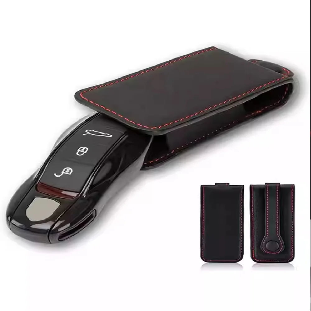 

Чехол для автомобильного ключа для Porsche Panamera Cayenne Macan 911 918 2020 2021, умный пульт дистанционного управления без ключа, защитная крышка