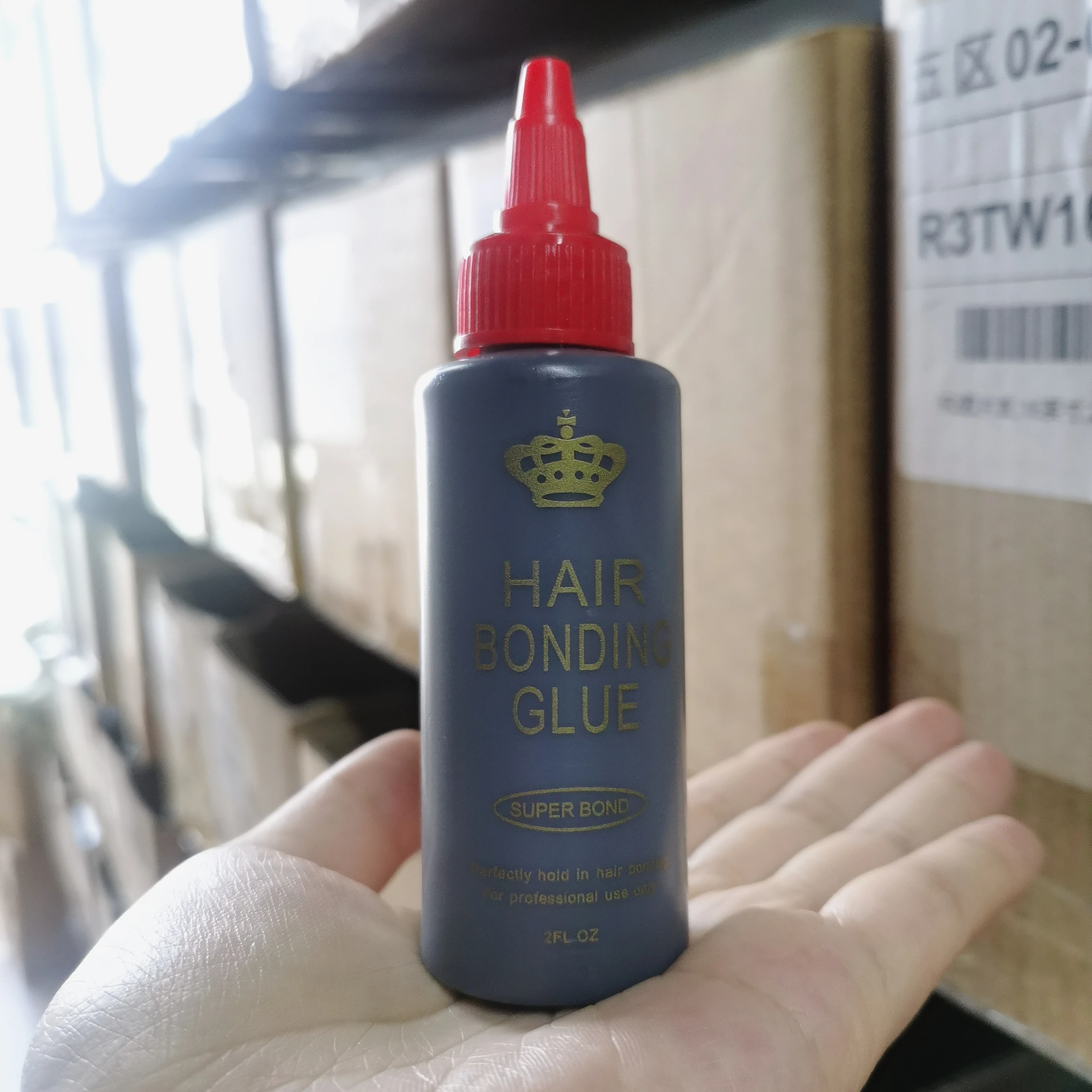 Colla per tessitura dei capelli neri Colla per legare i capelli anti-fungo impermeabile Super Bond per una tenuta perfetta nella colla per pizzo per legare i capelli