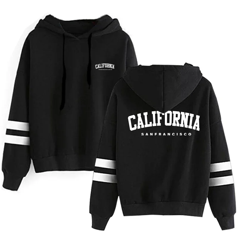 Versatile Pullovers Hot Sale Hoodies Autumn Winter Stripe Women Sweatshirts Style Fashion Casual Sports Daily Simplicity Quality