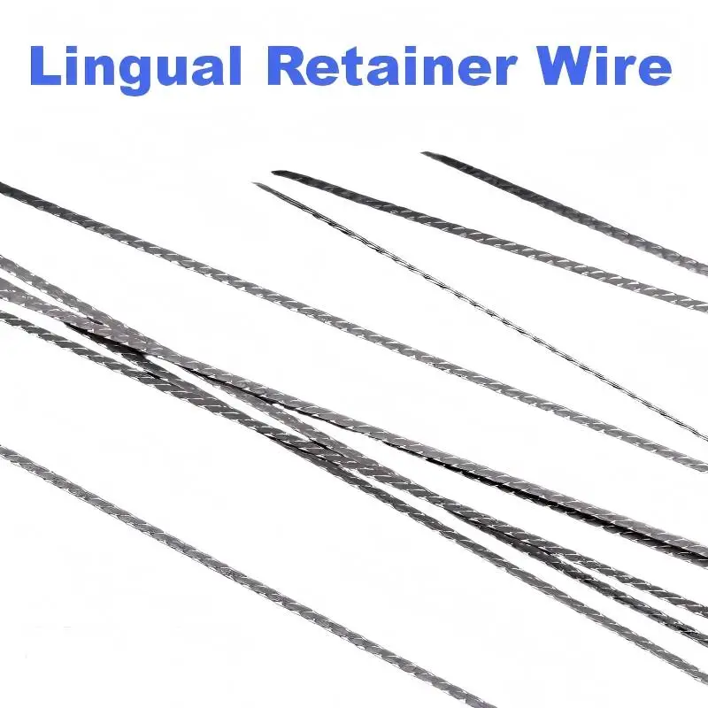 Dental Orthodontic Flat Lingual Retainer Wire Multi Strand Twisted Archwire for Upper Lower Teeth Retention Dentist Supply