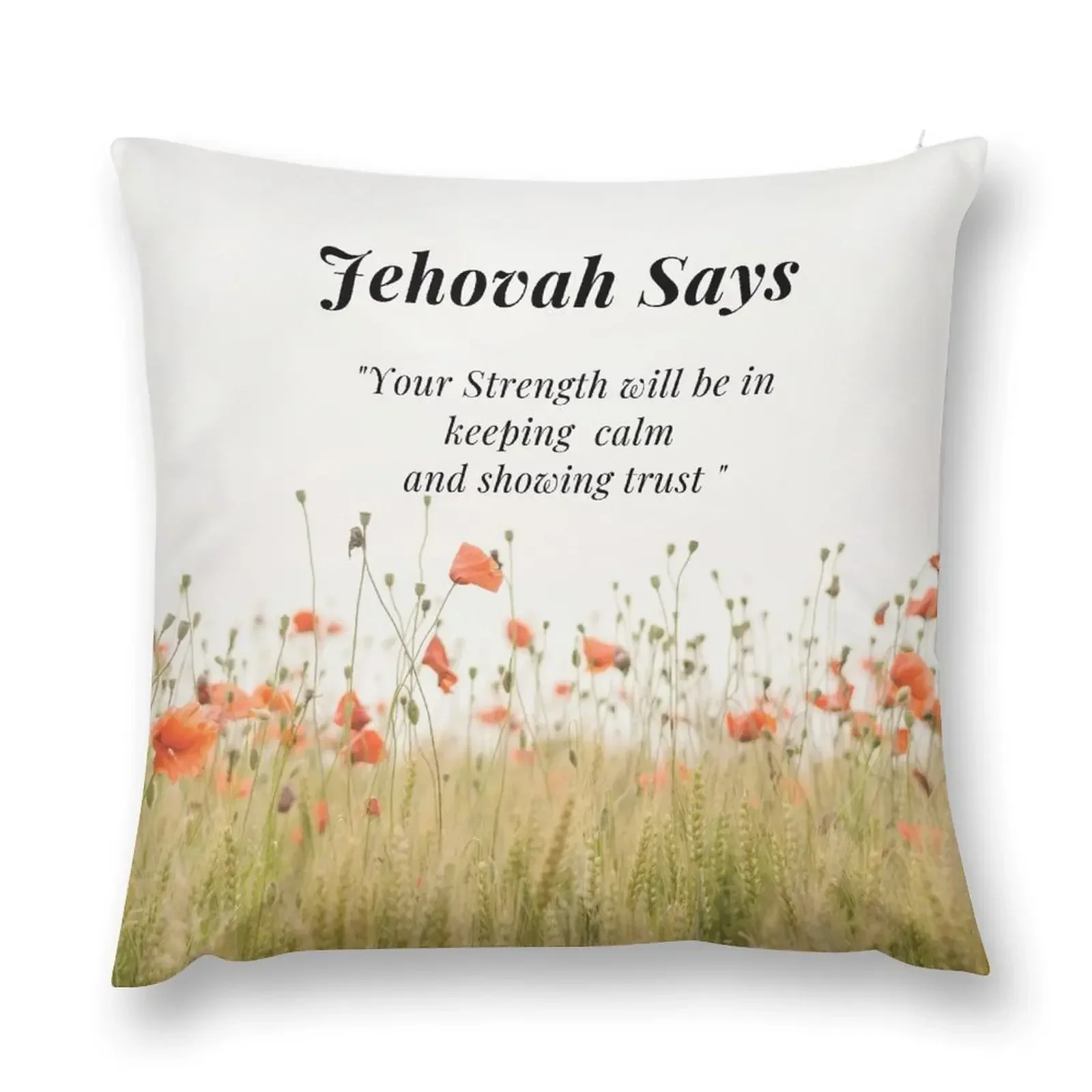 

JW Year Text 2021,Isaiah 30:15, Perfect Gift Idea for Jehovah Witness Throw Pillow sleeping pillows pillow