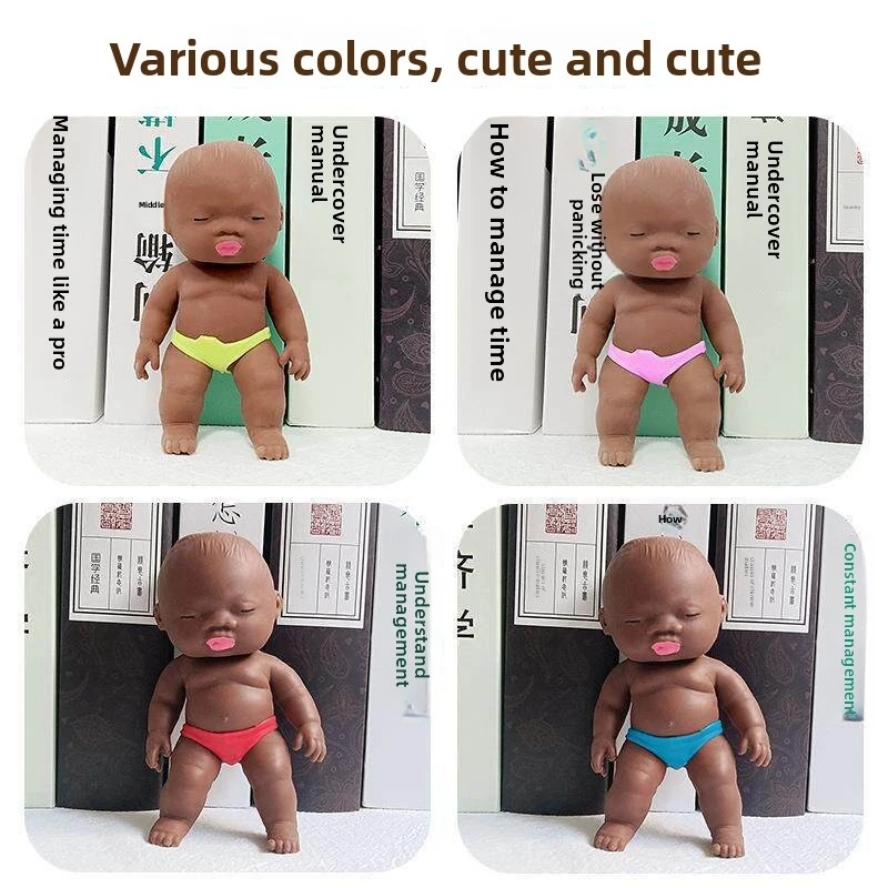 

2026 Creative Decompression Natasha Doll Dog Toy TPR Palm Squishy Slow Rebound Stress Relief Pet Chew Toy Puppy Squeaky Toy