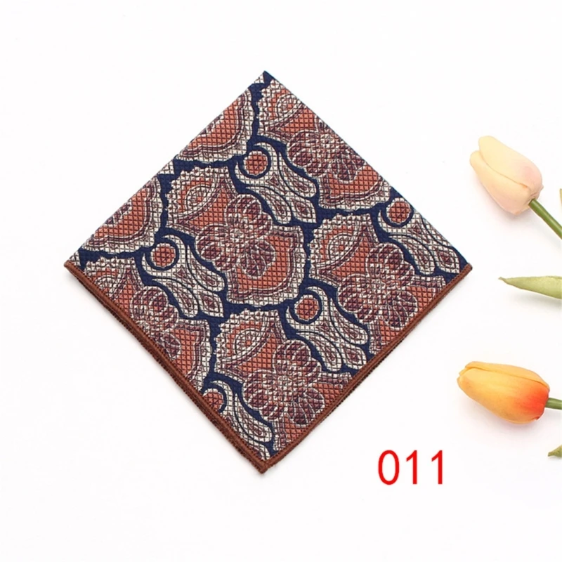 Men's Silk Pocket Square Handkerchief Comfortable and Colorfast for Formal Wear