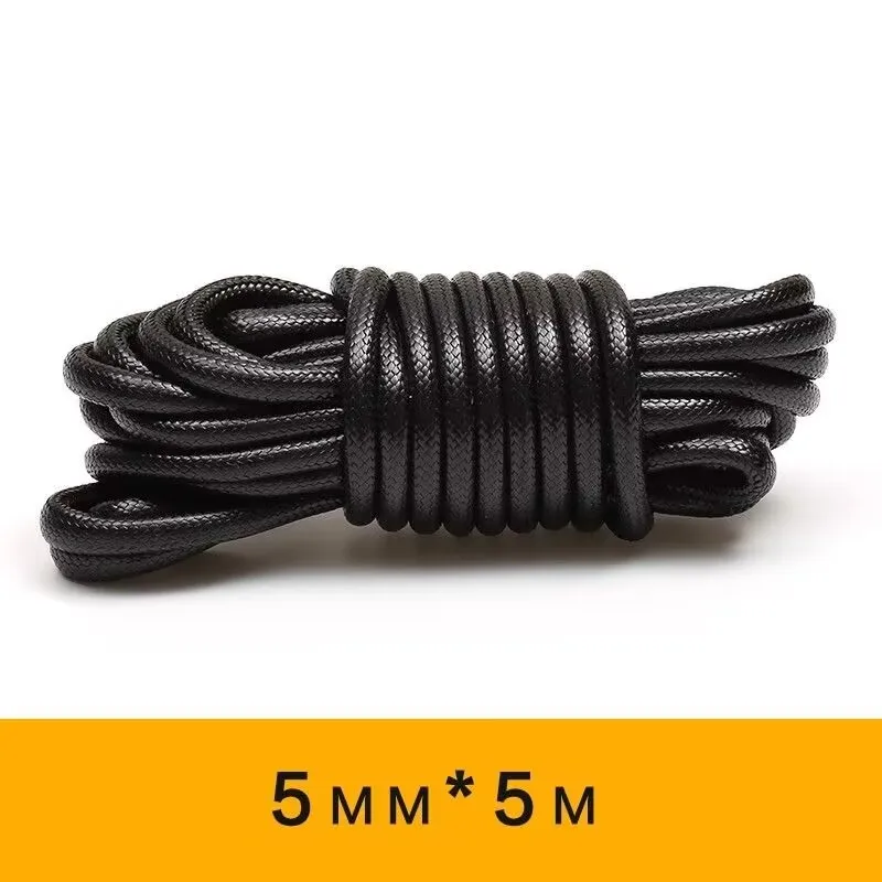 0.5/1.0/1.5/2/2.5/3.0/5mm Black Waxed Cord Rope PU Leather Thread String Strap Necklace Rope for Jewelry Making DIY Bracelet
