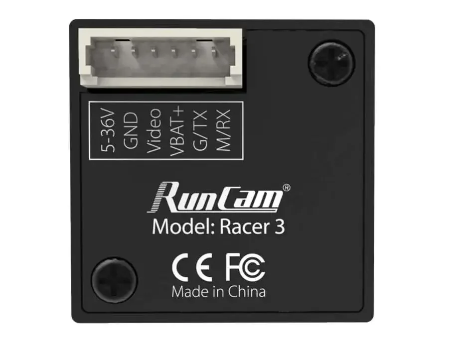 كاميرا سباق RunCam Racer 3 Micro FPV CMOS 700 1000TVL Super WDR 6ms الكمون لسباق FPV (FOV 145) °   2.1 ملم)
