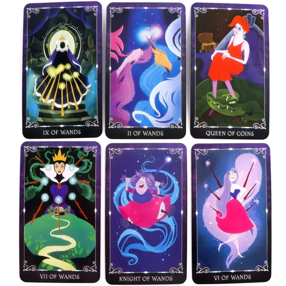 Baralhos de tarô vilões, 78 peças, jogos de tabuleiro de adivinhação de alta qualidade, jogos de entretenimento para festa, jogo de cartas ocultas, presente