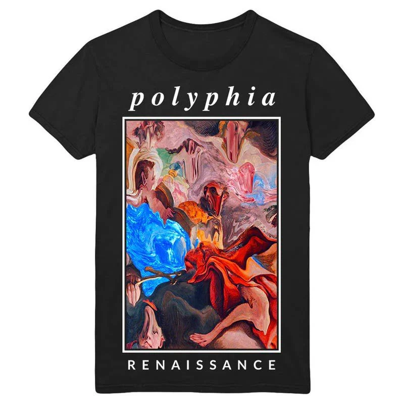 Top POLYPHIA Band - American Avant-garde Metal Dark Rock High Street Loose-fitting Women's T-shirt Short Sleeves